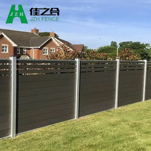 Wood Plastic Composite Outdoor Wood Garden Wall Panel WPC Boards Fencing Easy Install Privacy WPC Fence Panels