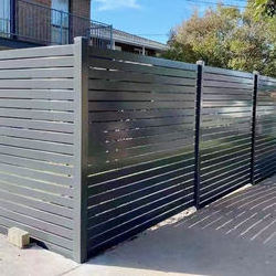 Hot Sale Good Quality Outdoor Metal Black Aluminum Privacy Fence Industrial Punching Privacy Fence and Gate