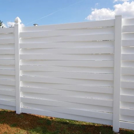 Garden Privacy Screen Fence 3D Curved Panel White Vinyl PVC Fence and Gate