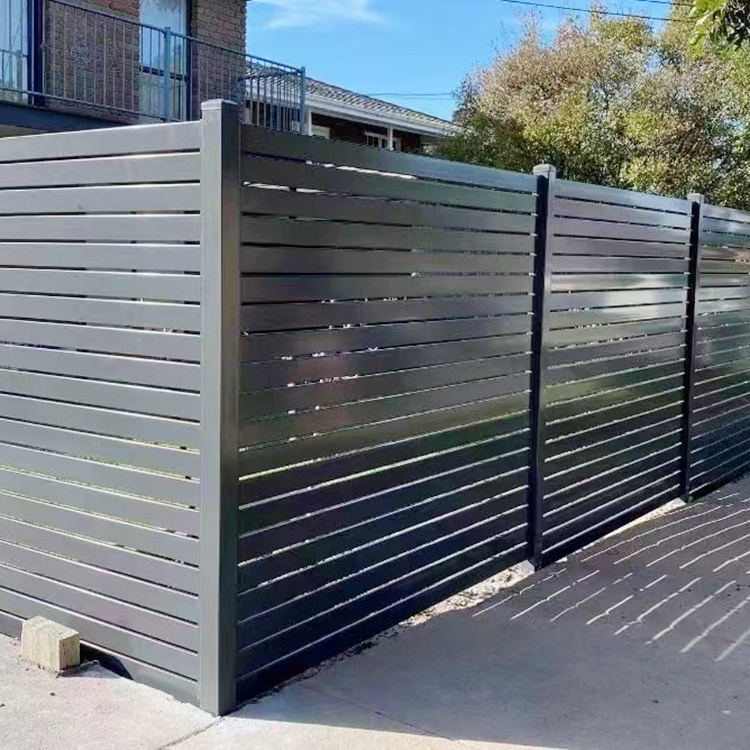 Factory Sale High Quality Outdoor Metal Aluminum Industrial Punching Privacy Fence And Gate