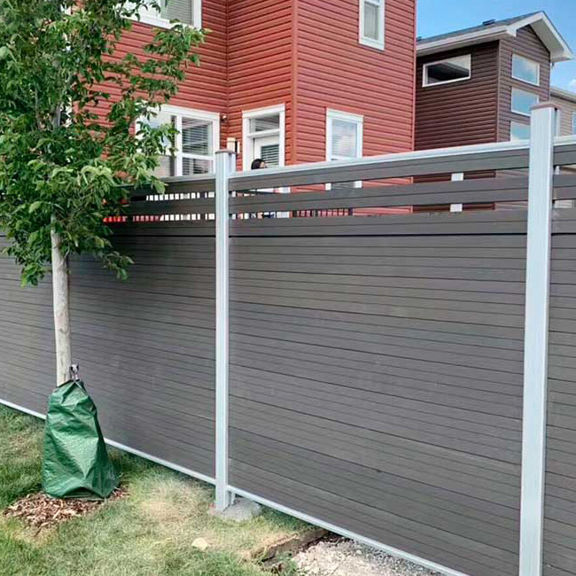 Wood Plastic Composite Outdoor Wood Garden Wall Panel WPC Boards Fencing Easy Install Privacy WPC Fence Panels