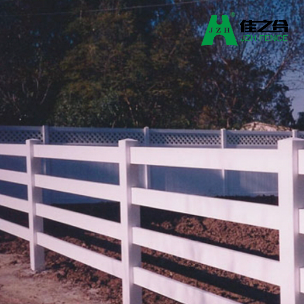 No Fading Uv Protection 4 Rails Post and Rail White Pvc Horse Paddock Farm Fence