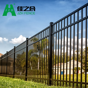 Best-Selling Powder Coated Galvanized Wrought Iron Railing Fence Villa Square Tube Fence Design Pakistan