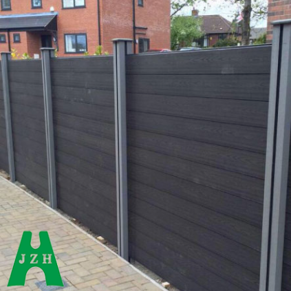 Europe Warehouse Wood Plastic Composite Wpc Fence Home Garden Fence