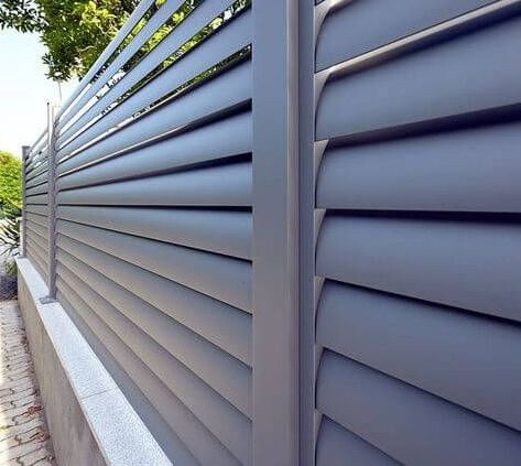 Good Look Diy Balcony  Slats Metal 50 Panels Profile Louver Farm Privacy Aluminum Fence