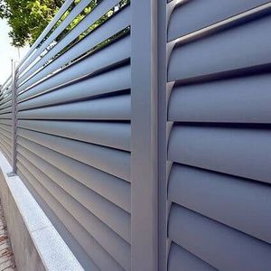 Good Look Diy Balcony  Slats Metal 50 Panels Profile Louver Farm Privacy Aluminum Fence