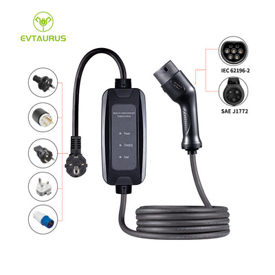 Home Ev Car Accessories Mobile Type 2 Electric Car Home Ev Charger 32a 7kw Level 2 Portable Charger For Electric Car Ev Charger