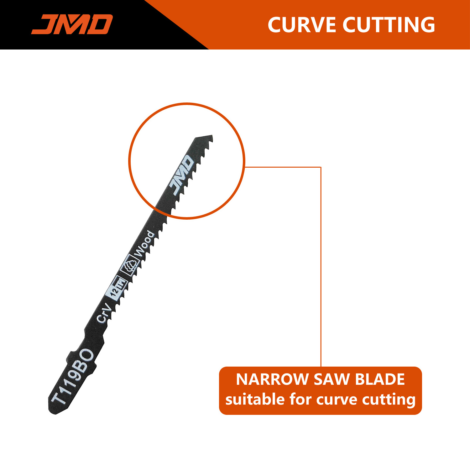 JMD Jig Saw 30pcs Jig Saw Blade Set T111C T119BO T118A T127D T101B Jigsaw Blades for Wood and Metal Cutting