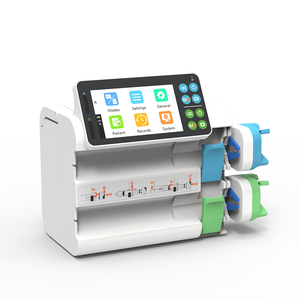 Microfluidic Syringe Pump Electric Automatic with 7 Infusion Modes Dual Channel Syringe Pump