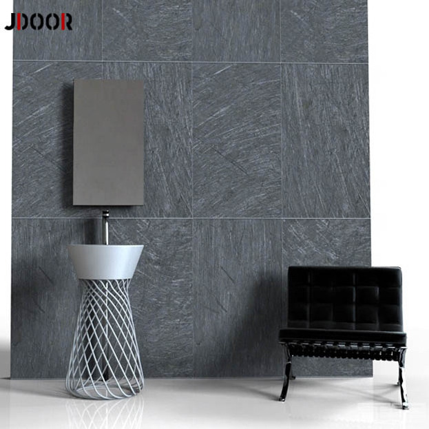 Art Design Free Standing Pedestal Sink Stone Composite Washbasin Hand Washing Basin Sink Black Bathroom Shampoo Sinks Round