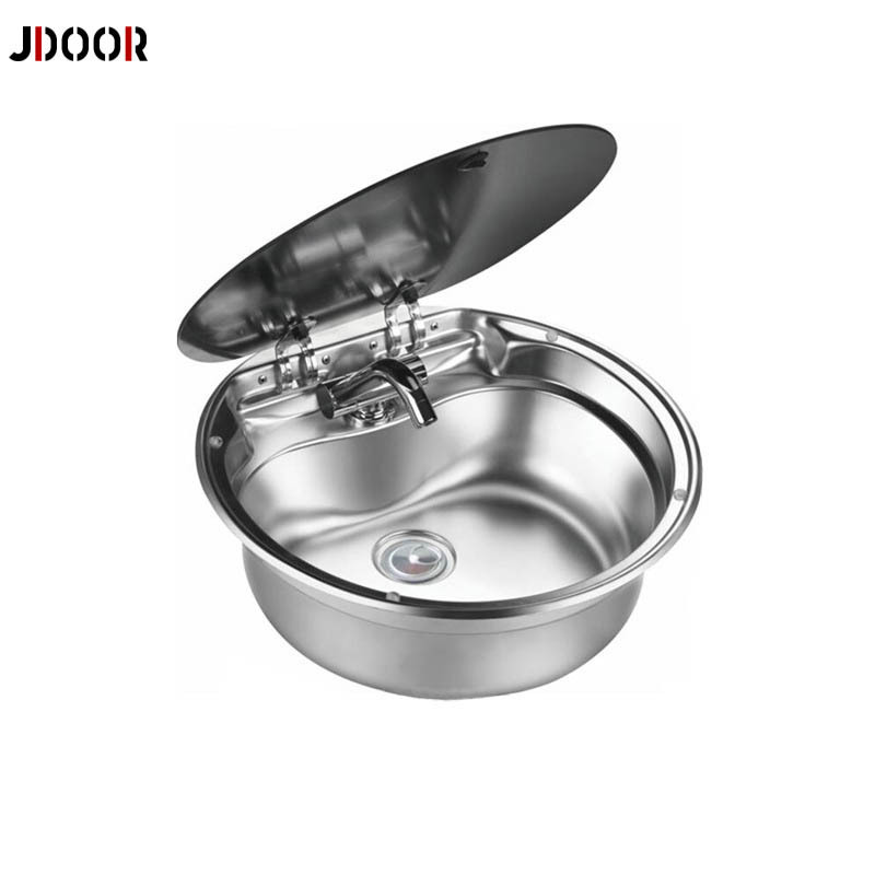 Stainless Steel Sink Cover small size RV sink Caravan Hand Wash kitchen sink