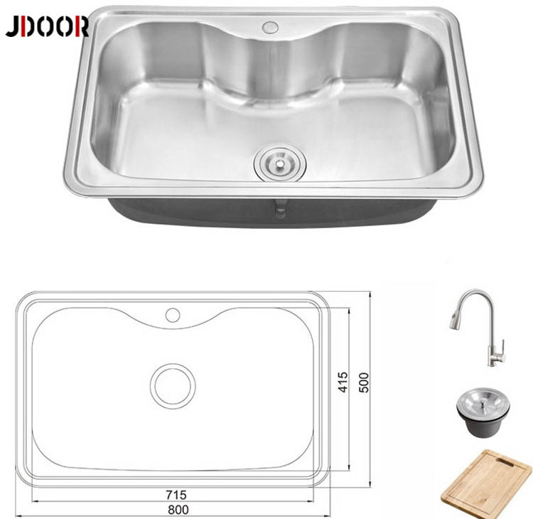 New Design 304 SUS Kitchen RV Caravan Sink Camper Trailer Kitchen Sink Undermount Single Bowl Commercial Kitchen Ware 3 Years