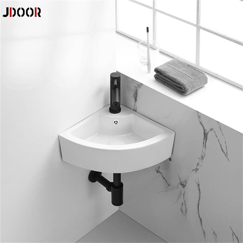 Corner Wall Mounted Corner Wall Hung Hand Wash Basin Bathroom Sink