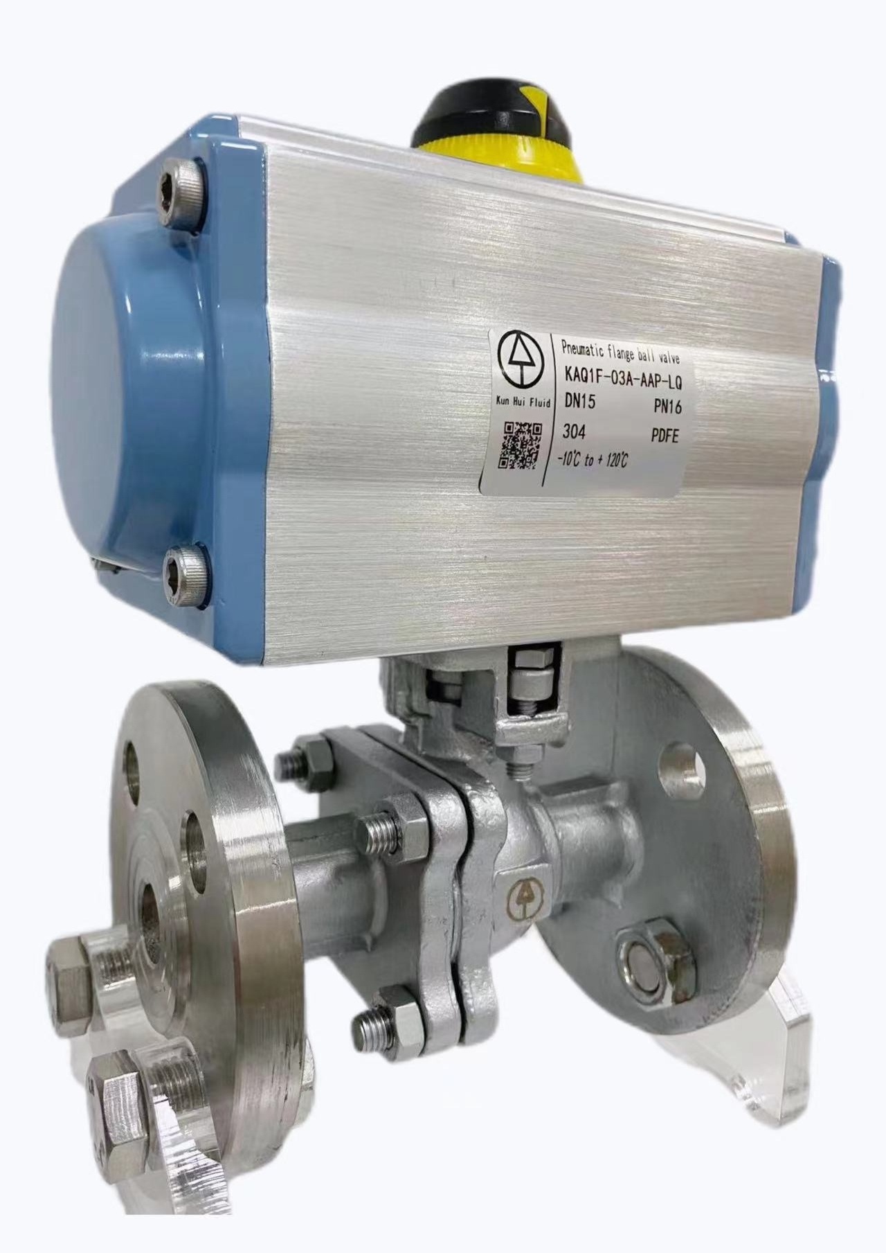 Pneumatic flange ball valve