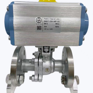 Pneumatic flange ball valve