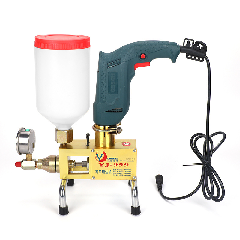 Portable single component concrete grout waterproof machine epoxy resin injection grouting pump for Repairing Concrete Cracks