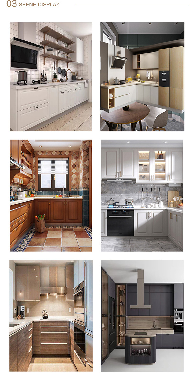 Completed Factory Design Original Solid Wooden Kitchen Cabinet Europe ...