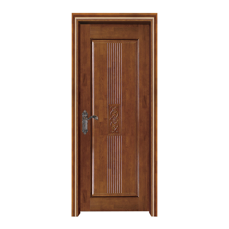 Factory Compeleted Antique Style Hand Carved Engraved High-Quality Solid Wood Durable Entry Doors MDF HDF Plywood Door Panels