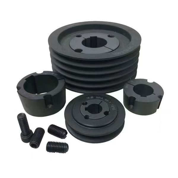 Customized Cast Iron Steel Small Big Size V Belt Pulley Spz SPA Spb Spc Taper Bush Pulleys Conveyor Sheave Wheel