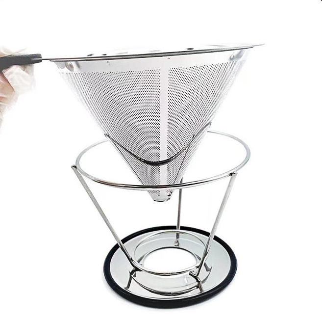 18/8 stainless steel food grade coffee filter coffee strainer