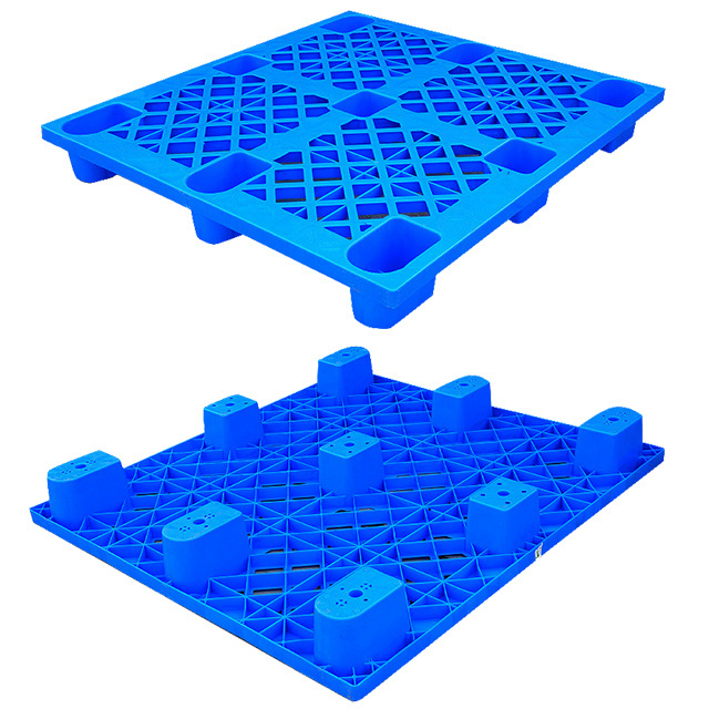 Light Duty Euro Pallets Low Price Recycled Disposable Plastic Perforated One-Way Nestable for Export and Shipping