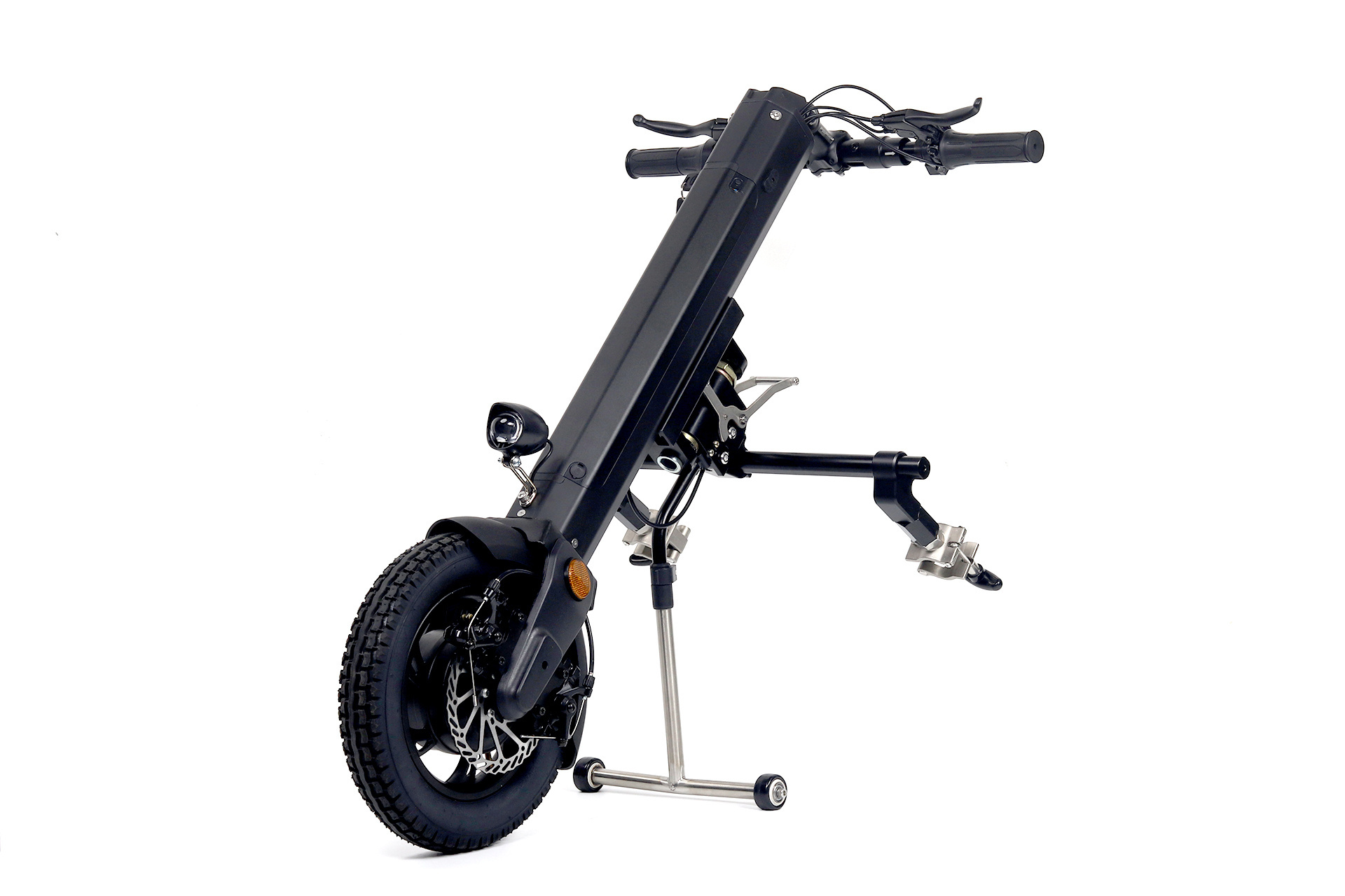 all terrain wheelchair tire 12inch wheel electric handcycle 350w handbike power attachment disabled mobility scooter