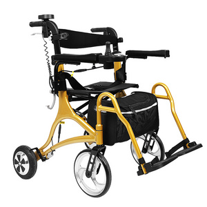 Power rollator walker for elderly shopping cart trolley handicapped power wheelchair electric light weight