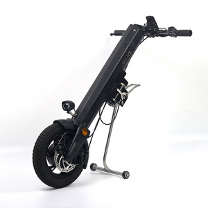 all terrain wheelchair tire 12inch wheel electric handcycle 350w handbike power attachment disabled mobility scooter