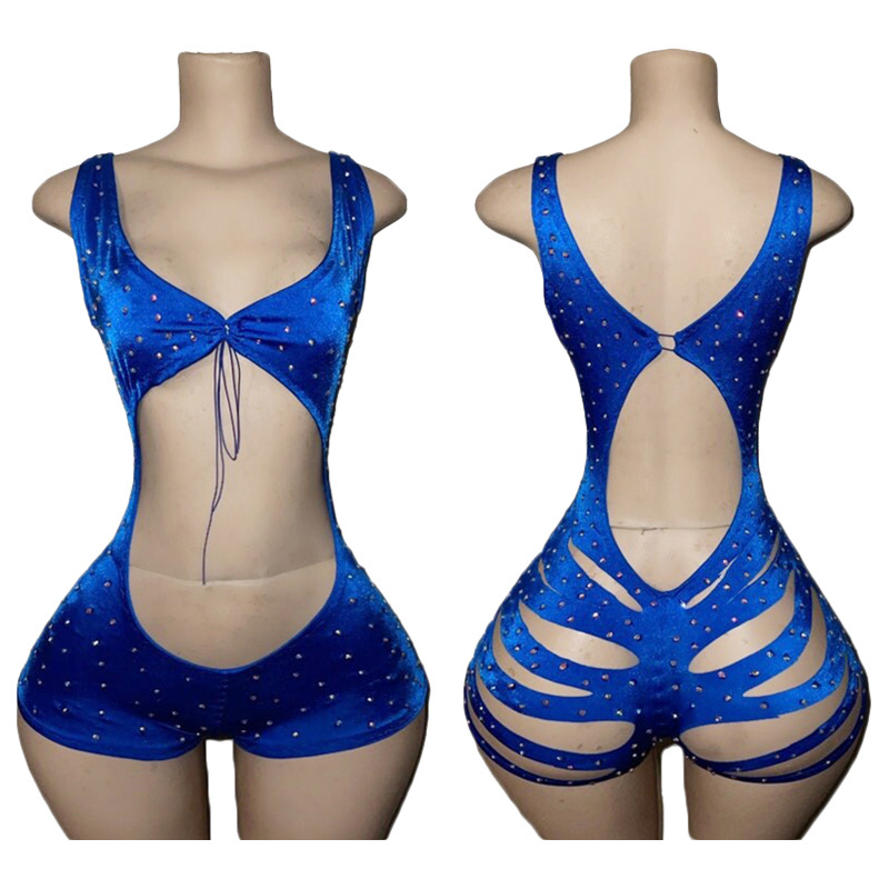 Maxsun Wholesale Fishnet Stripper Outfits Dancewear Exotic Performance Stage Costume Dance Wear