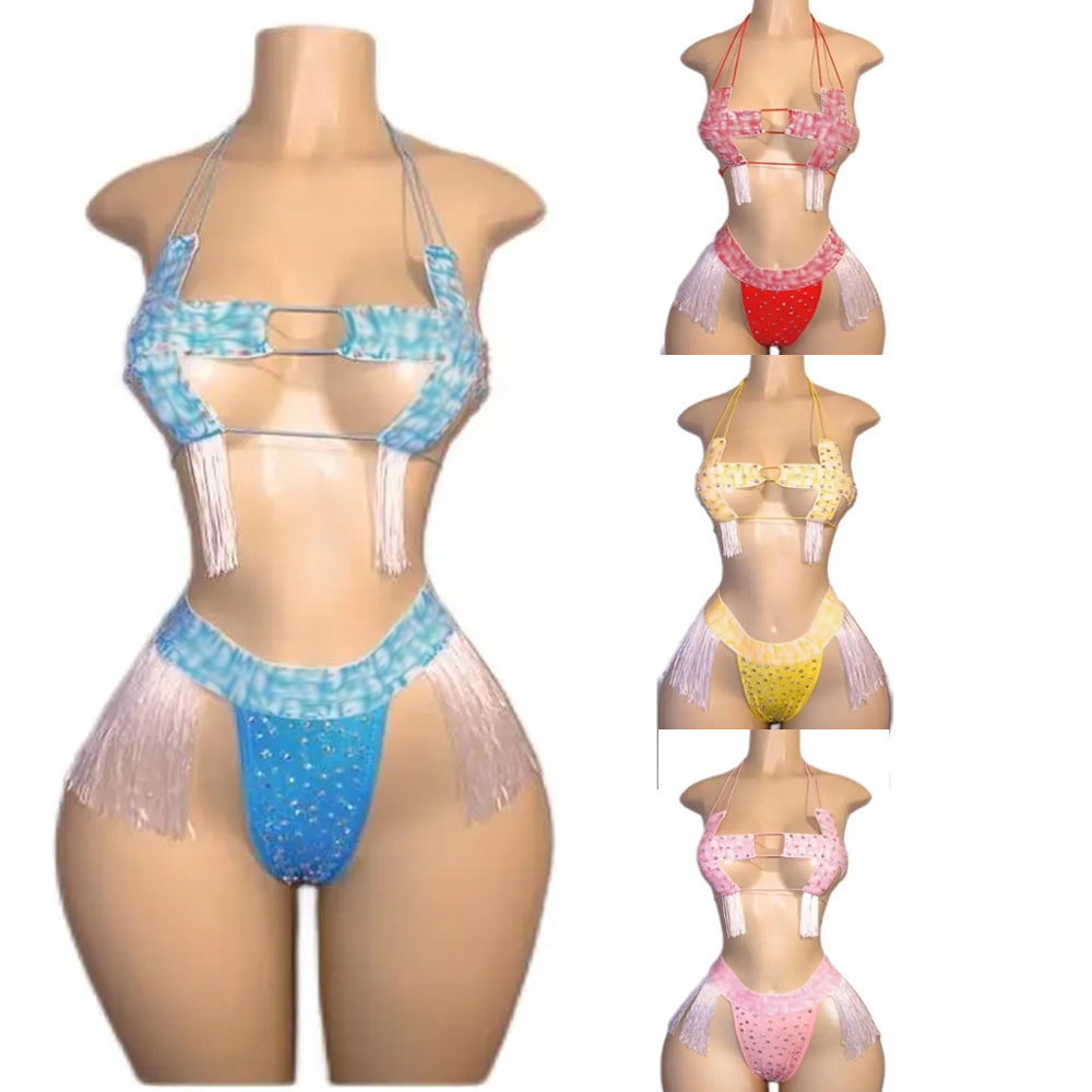 Maxsun Wholesale Fishnet Stripper Outfits Dancewear Exotic Performance Stage Costume Dance Wear