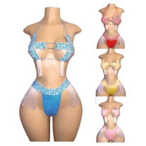 Maxsun Custom Wholesale Sexy Stripper Dance Clothes stripper outfits dancewear exotic rhinestone