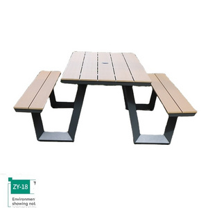 Picnic tables outdoor PS wood aluminium for restaurant outdoor folding tables and chairs outside patio table set for event