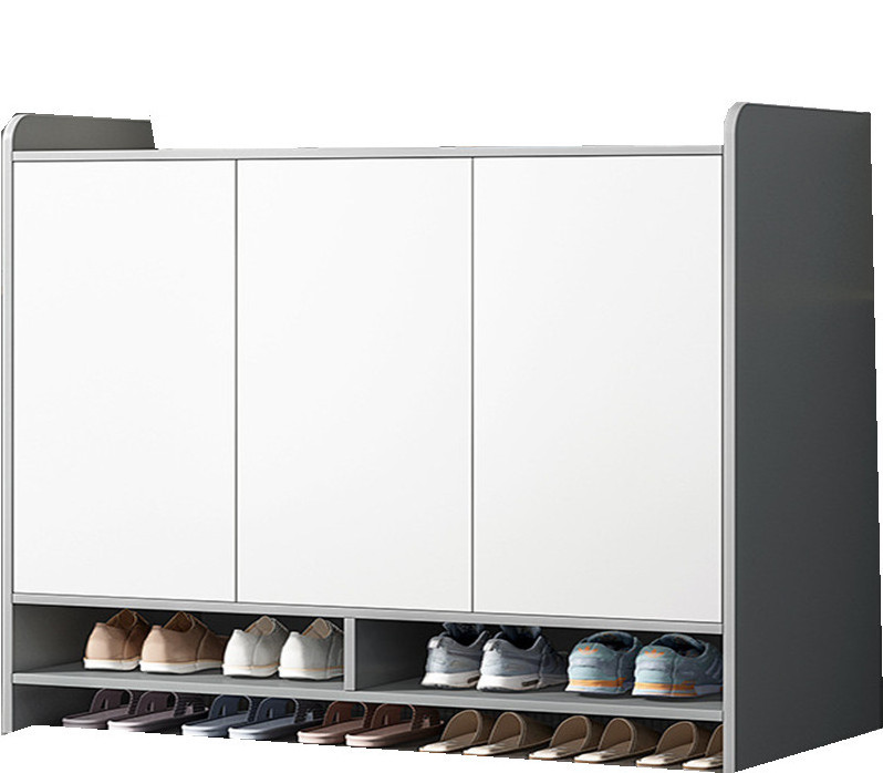 Shoe cabinet home entry large-capacity foyer entrance cabinet simple modern simple shoe rack shoe cabinet with bench