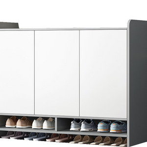 Shoe cabinet home entry large-capacity foyer entrance cabinet simple modern simple shoe rack shoe cabinet with bench