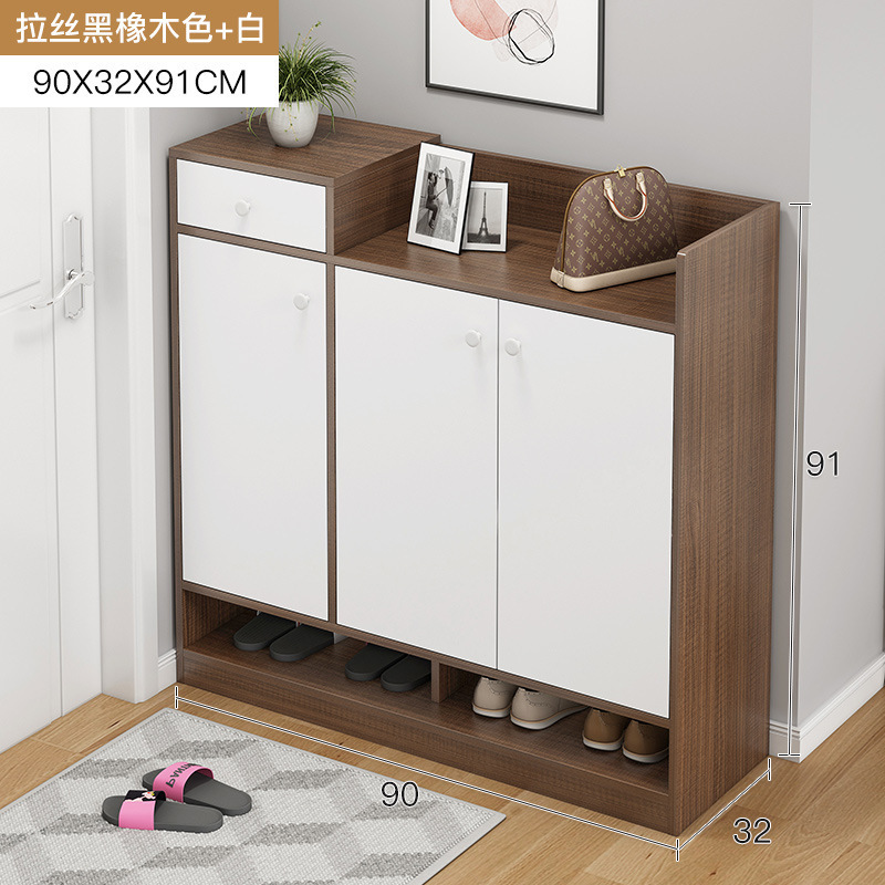 Hot selling shoe rack modern multi-layer storage dust-proof shoe cabinet entryway narrow with doors and drawers