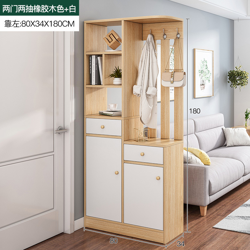 Wholesale entryway shoe cabinet modern large capacity coat hanger cabinet nordic bench shoe rack