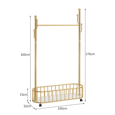 Cactus floor-standing coat rack bedroom multi-functional clothes rack home removable storage rack