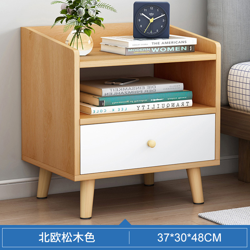 Simple bedside table modern Nordic nightstands small cabinet mini bedroom storage cabinet