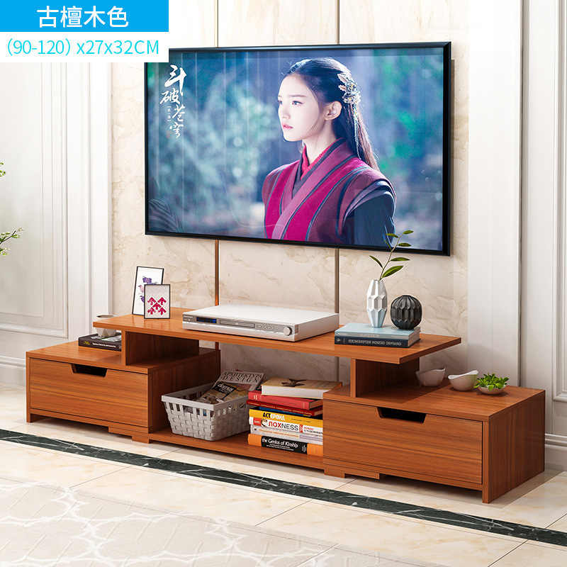 Selling small apartment TV cabinet tea table combination living room simple bedroom storage TV cabinet Nordic TV cabinet