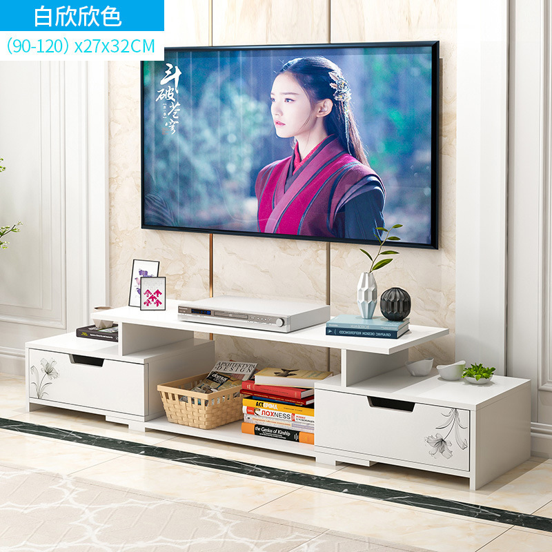 Selling small apartment TV cabinet tea table combination living room simple bedroom storage TV cabinet Nordic TV cabinet