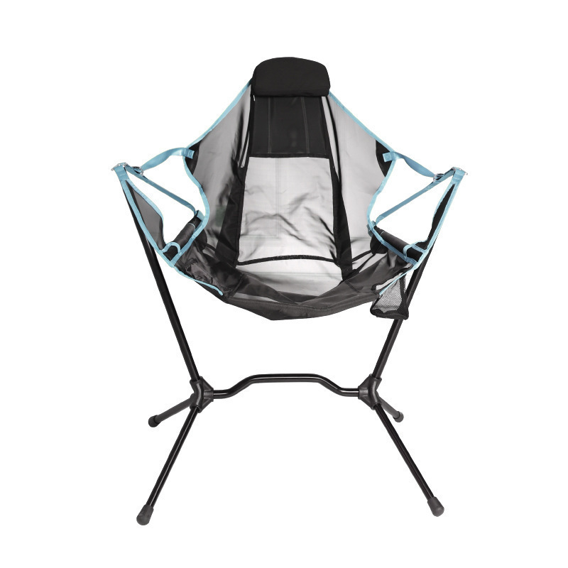 Outdoor rocking chair aluminum alloy camping fishing chair portable folding back chair