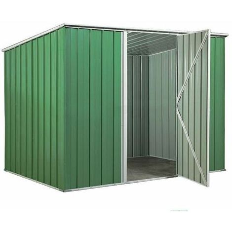 B054 259X185X190CM Inclined pent roof waterproof Sun Shade Lockable garden tool storage shed