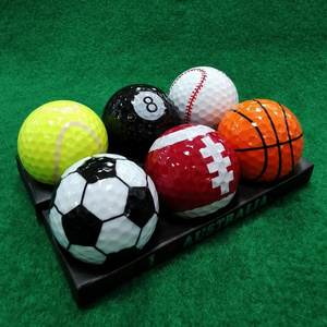 Bulk Sale Customized Souvenir Billiards Golf Balls Gifts Funny Sports Type Printing Golf Balls