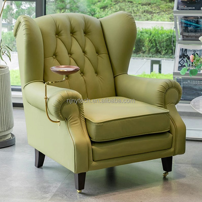 Luxury Style 1919 Cigar Chair Italian Classic Retro Armchair for Living Room Leather High Quality Lounge Room Furniture