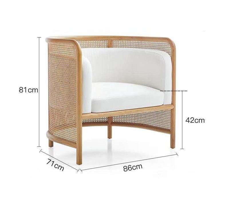 New Design Indoor Outdoor Beach Lounge Or Sun Lounge Chair Rattan Bamboo Cane seater Rattan Chair