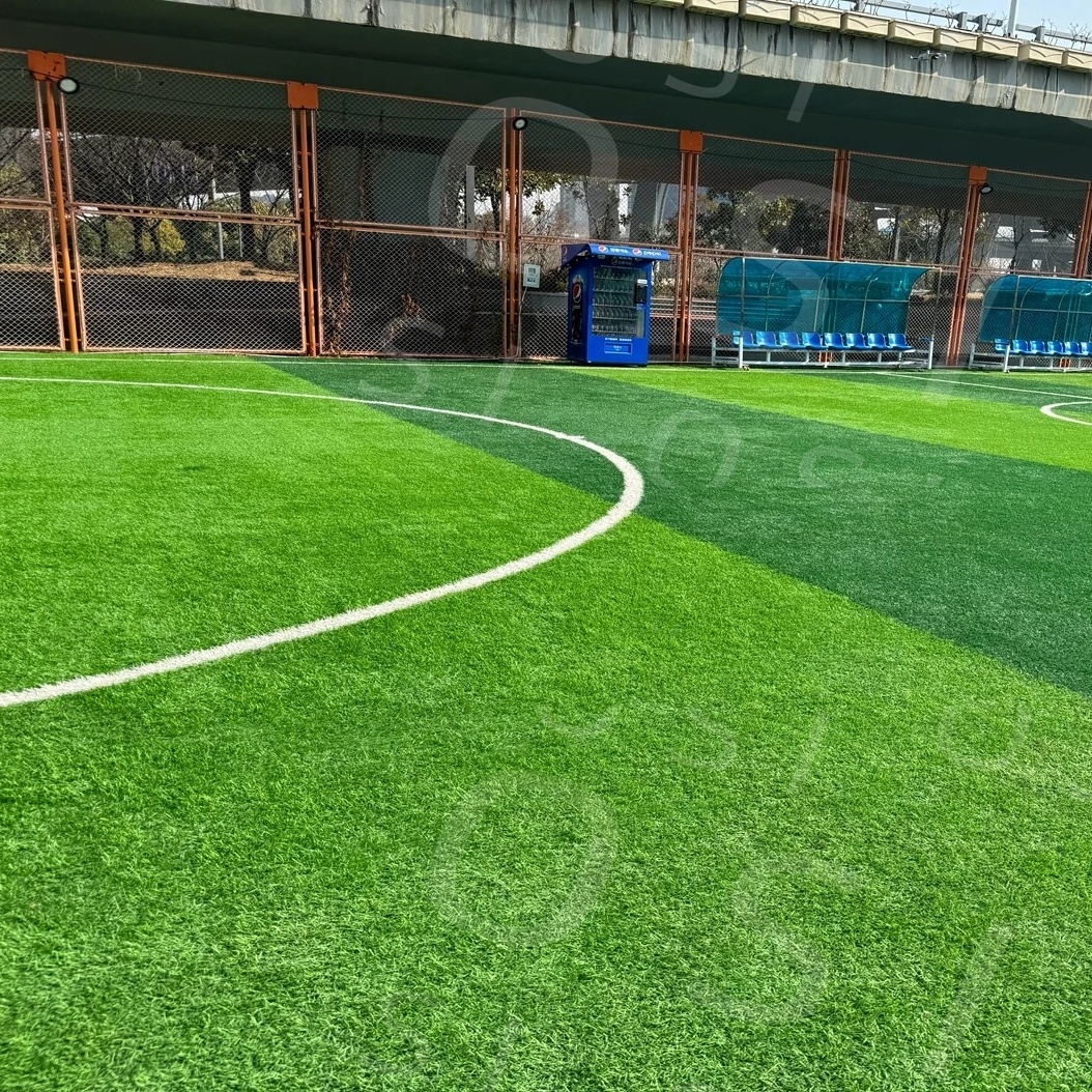 Osi Futsal Soccer Court Steel Fence Football Field Green Artificial Turf Football Match Venue for sale