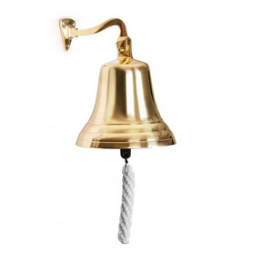 Customized Metal Craft High Quality Brass Made Door Hanging Bell Christmas Bell Metal Door Small Polished Brass Bells