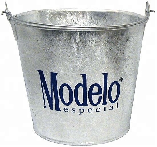 Custom Logo Wholesale Cheap Price Metal Beer Ice Bucket Tin Metal Beer Bucket Galvanized Metal Beer Bucket