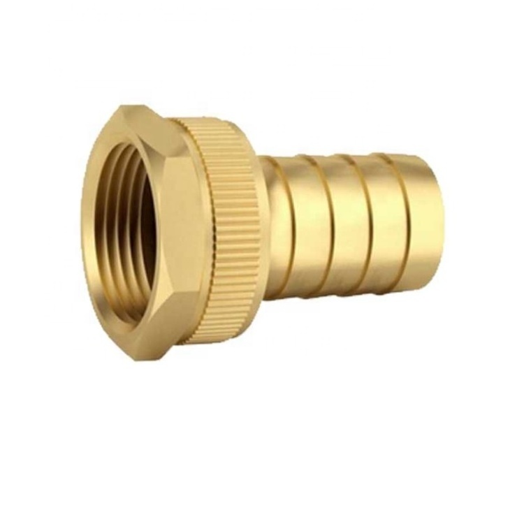 Factory supply forging cnc turning brass fitting hex custom cnc machining brass hose fittings