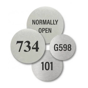 Custom laser Cutting Engraved Stainless Steel Round Tags